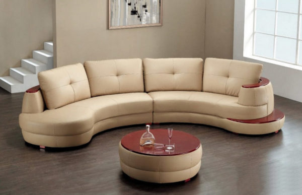 радиусный диван в гостиную