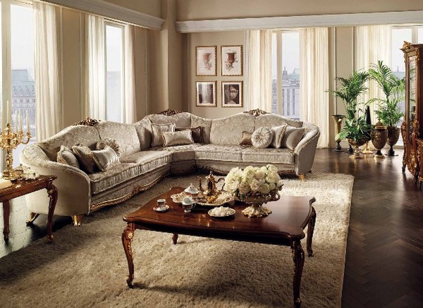Мебель в гостиной должна быть уютной и красивой